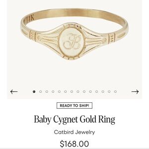 catbird baby cygnet ring